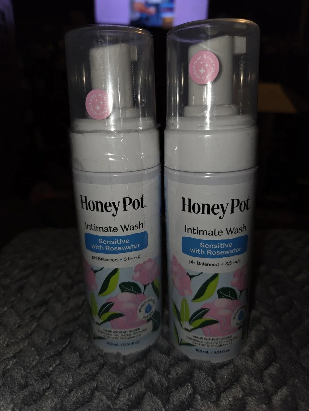 Honey Pot Intimate Wash - Sensitive with Rosewater (2 Pack)